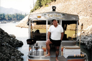 Captain Robert on Lake Shasta - Tiki Hut