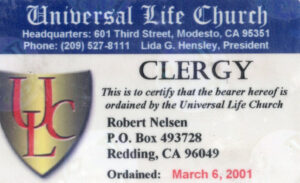 Robert's Ministry Credentials